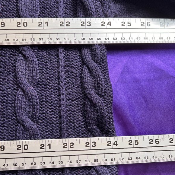 📌VTG Long Sleeves Merino Wool Pullover - Sweater w/ Cable Pattern from Germany - Picture 8 of 13